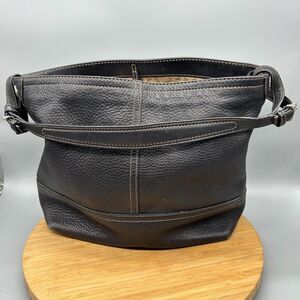 Vintage Coach Brown Pebbled Leather Slouchy Large Shoulder Hobo Bag Y2K 5715